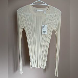 New Helmut Lang Rib Merino Wool Sweater | Small | NWT